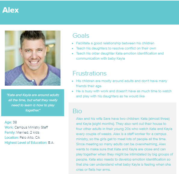 User Persona - Alex